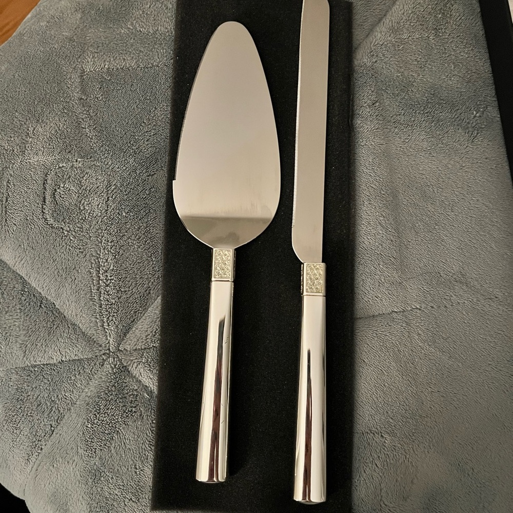 Waterford Silver Cake Serving Set